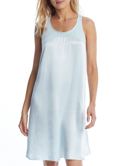 Pj Harlow Lindsay Satin Nightgown In Oxygen