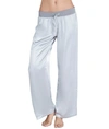 Pj Harlow Jolie Satin Lounge Pants In Dark Silver