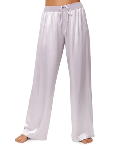 Pj Harlow Jolie Satin Lounge Pants In Lavendar