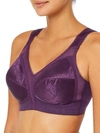 Playtex 18 Hour Ultimate Shoulder Comfort Wireless Bra 4693 In Plum Magestic