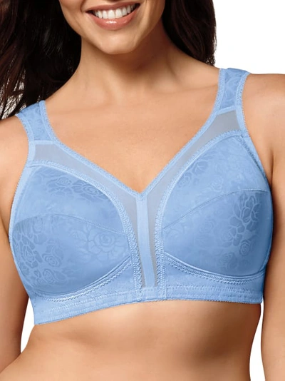 Playtex 18 Hour Original Comfort Strap Wire-free Bra In Zen Blue