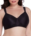 Playtex Secrets Perfectly Smooth Wire-free Bra In Black Stripe