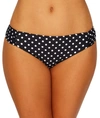 Sunsets Black Dot Femme Fatale Bikini Bottom In Black Dot