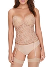 Va Bien Lacey Strapless Bustier In Nude