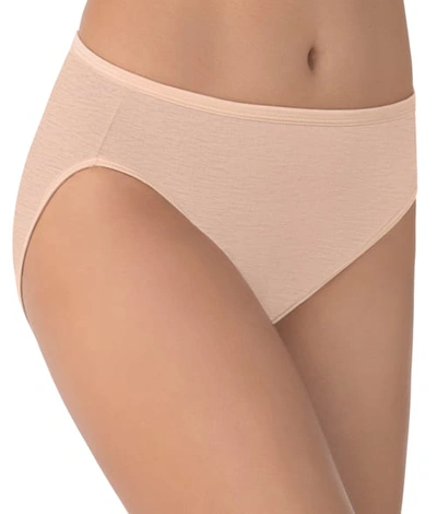 Vanity Fair Illumination Hi-cut Brief Underwear 13108, Also Available In Extended Sizes In Rose Beige