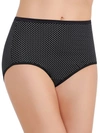 Vanity Fair Illumination Hi-cut Brief Underwear 13108, Also Available In Extended Sizes In Premiere Dot