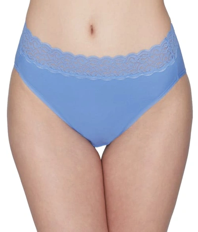 Vanity Fair Flattering Hi-cut Cotton Brief In Mockingbird