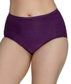 Vanity Fair Illumination Hi-cut Brief Underwear 13108, Also Available In Extended Sizes In Sangria