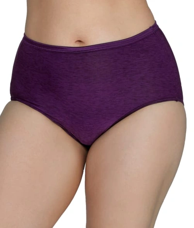 Vanity Fair Illumination Hi-cut Brief Underwear 13108, Also Available In Extended Sizes In Sangria