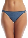 Vanity Fair Illumination String Bikini In Blue Note