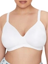 Vanity Fair Beauty Back Smoothing Wire-free T-shirt Bra In Star White