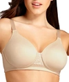 Vanity Fair Beauty Back Longline Wire-free T-shirt Bra In Damask Neutral