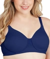 Vanity Fair Beauty Back Full Cup Wire-free Bra In Time Square Navy