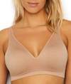 Vanity Fair Breathable Luxe Convertible Wire-free Bra In Honey Beige