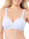 Vanity Fair Body Caress Beauty Back Convertible Wire-free Bra In Star White