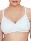 Vanity Fair Body Caress Beauty Back Convertible Wire-free Bra In Clear Waters