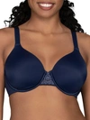Vanity Fair Beauty Back Smoothing Full-figure Contour Bra 76380 In Ghost Navy