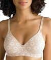 Warner's Daisy Lace Wire-free Bra In Sand
