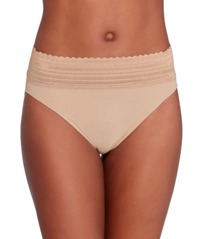 Warner's No Pinching. No Problems. Hi-cut Brief In Toasted Almond