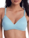 Warner's No Side Effects Breathable Wire-free T-shirt Bra In Sea Angel