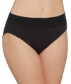 Warner's No Pinching No Problems Lace Hi-cut Brief Underwear 5109 In Black