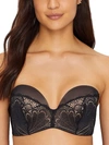 Wonderbra Refined Glamour Ultimate Strapless Lace Bra A - G Cup-black In Black