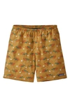 Patagonia Baggies 7-inch Swim Trunks In Good Soil Big Buckwheat Gold