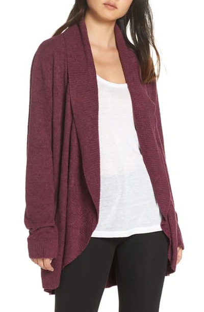 Barefoot Dreamsr Barefoot Dreams Cozychic Lite Circle Cardigan In Burgundy