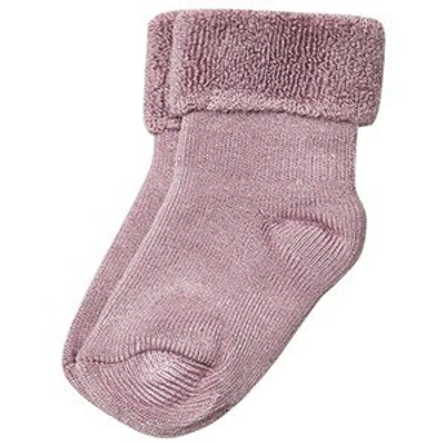 Mp Kids' Ankle Socks Terry Bamboo Dusty Rose In Pink