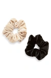 8 OTHER REASONS 2-PACK ASSORTED VELVET SCRUNCHIES,8ORFF2938