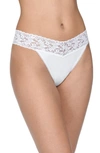 Hanky Panky Cotton With A Conscience Petite Low Rise Thong In White