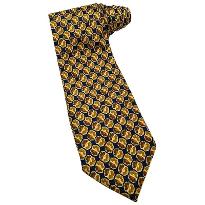 Pre-owned Aigner Silk Tie In Multicolour