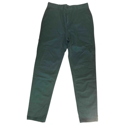Pre-owned Farah Trousers In Green