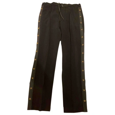Pre-owned Class Cavalli Trousers In Black
