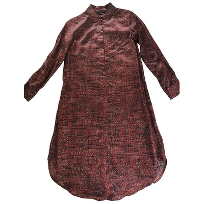 Pre-owned Max & Co Mid-length Dress In Burgundy