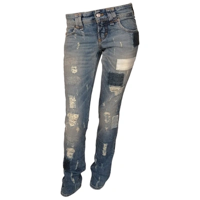 Pre-owned Galliano Slim Jeans In Blue