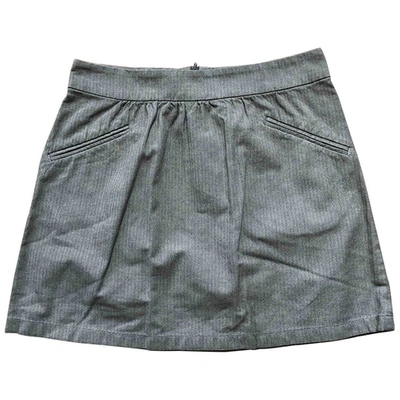 Pre-owned Agnès B. Khaki Cotton Skirt
