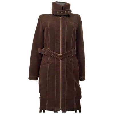 Pre-owned Byblos Coat In Brown