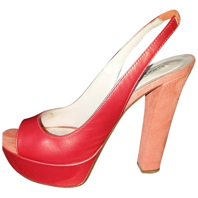 Pre-owned Guido Sgariglia Heels In Orange