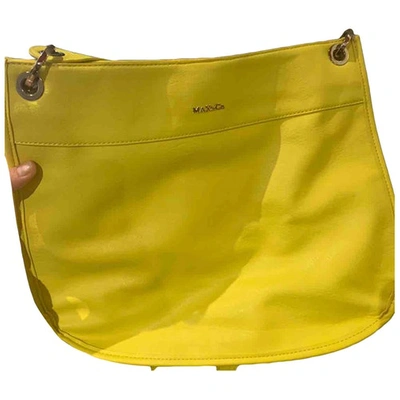 Pre-owned Max & Co Handbag In Yellow