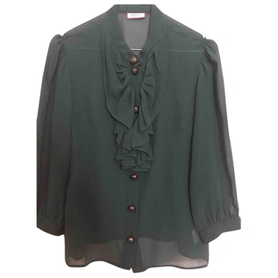 Pre-owned Max & Co Silk Blouse In Green