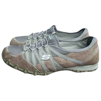 Pre-owned Skechers Trainers In Brown