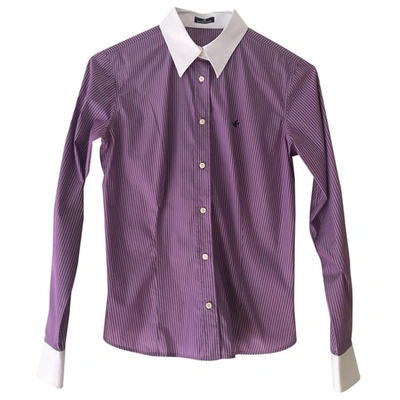 Pre-owned Brooksfield Purple Cotton Top