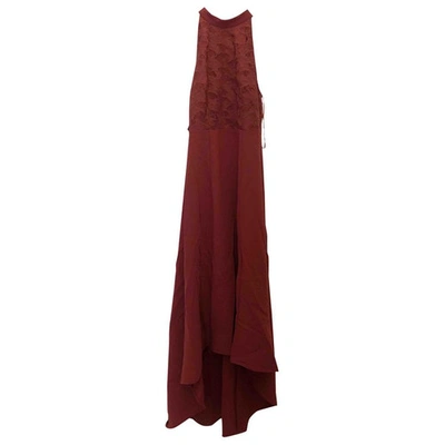 Pre-owned Keepsake The Label Lace Maxi Dress In Red