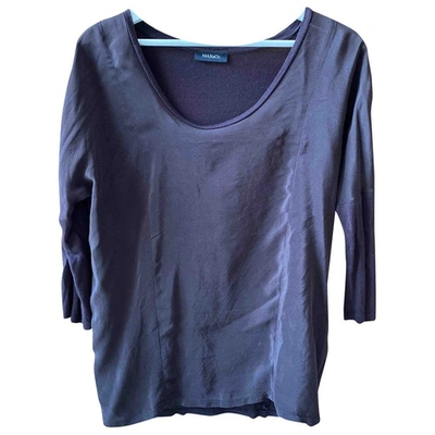 Pre-owned Max & Co Brown Viscose Top
