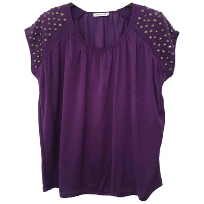 Pre-owned Selected Purple Polyester Top