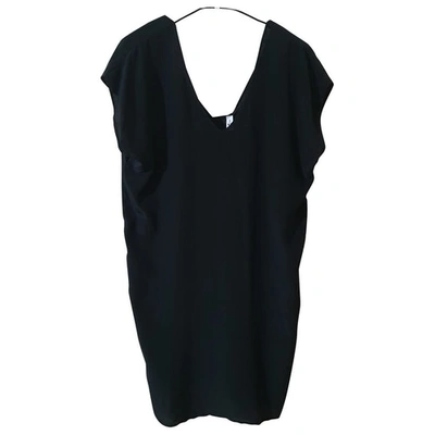 Pre-owned 2nd Day Silk Mid-length Dress In Black