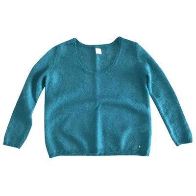 Pre-owned Des Petits Hauts Wool Jumper In Turquoise