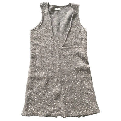 Pre-owned Des Petits Hauts Mid-length Dress In Grey