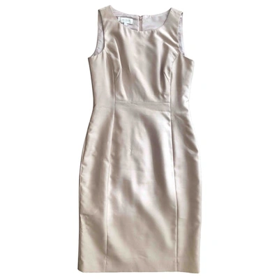 Pre-owned Hobbs Silk Mid-length Dress In Metallic